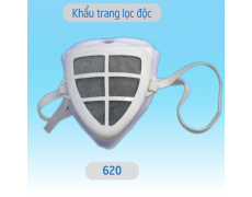 B-Khẩu trang lọc độc trắng 620